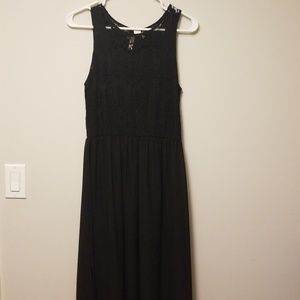 Long black maxi dress
